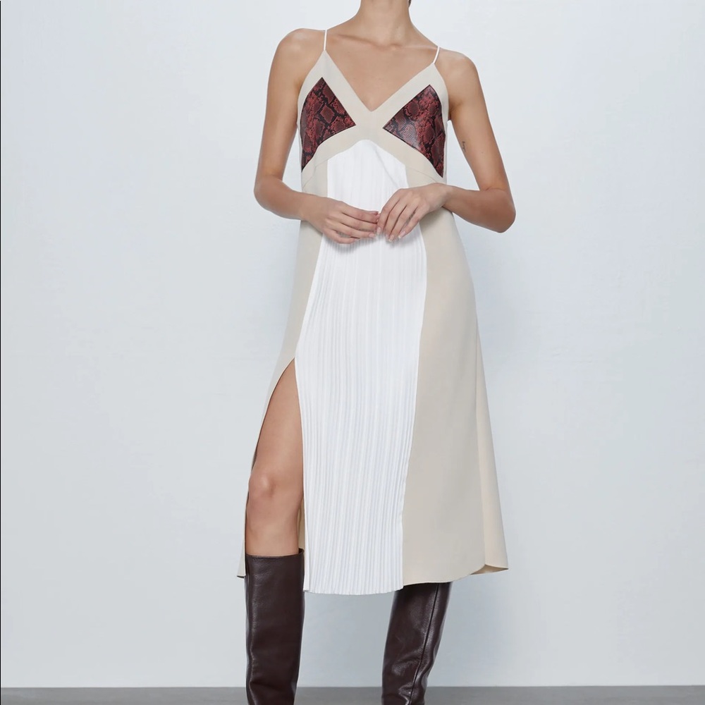 ZARA (Blogger’s Favorite) Pleated Slip Dress